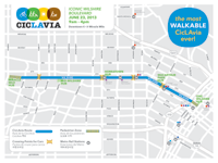 CicLAvia - Iconic Wilshire Boulevard Course Map